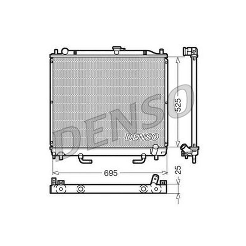 Denso Engine Radiator DRM45015