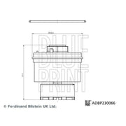 Blue Print Fuel Filter Element ADBP230066 OE 2339052060
