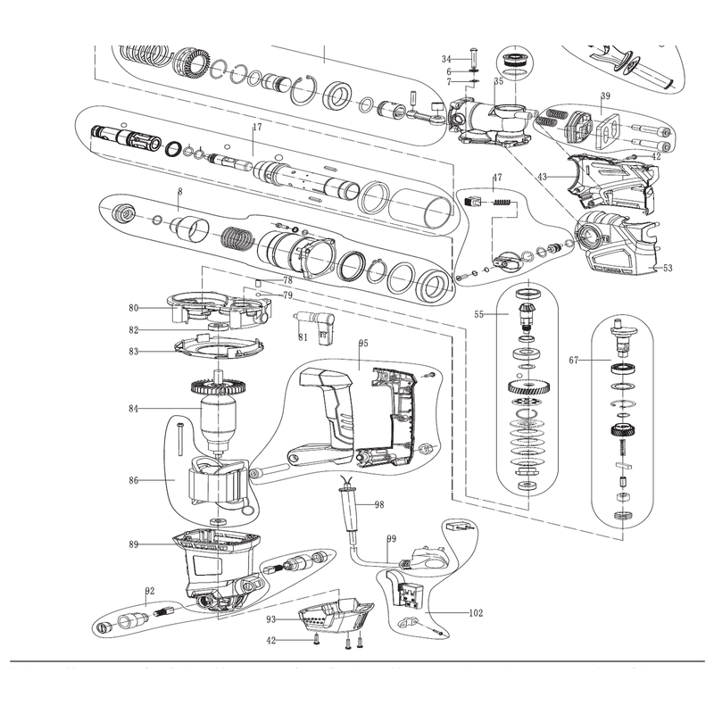 Draper FUNCTION SELECT ASS'Y Power Tool Accessory YSDSHD1400D-47
