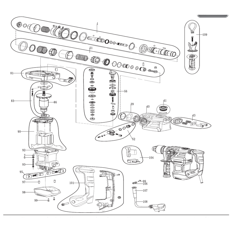 Draper Bearing 6001RS & Fixings - Durable Power Tool Accessory