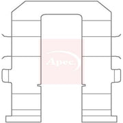 Apec Brake Pad Accessory Fitting Kit Rear KIT1143