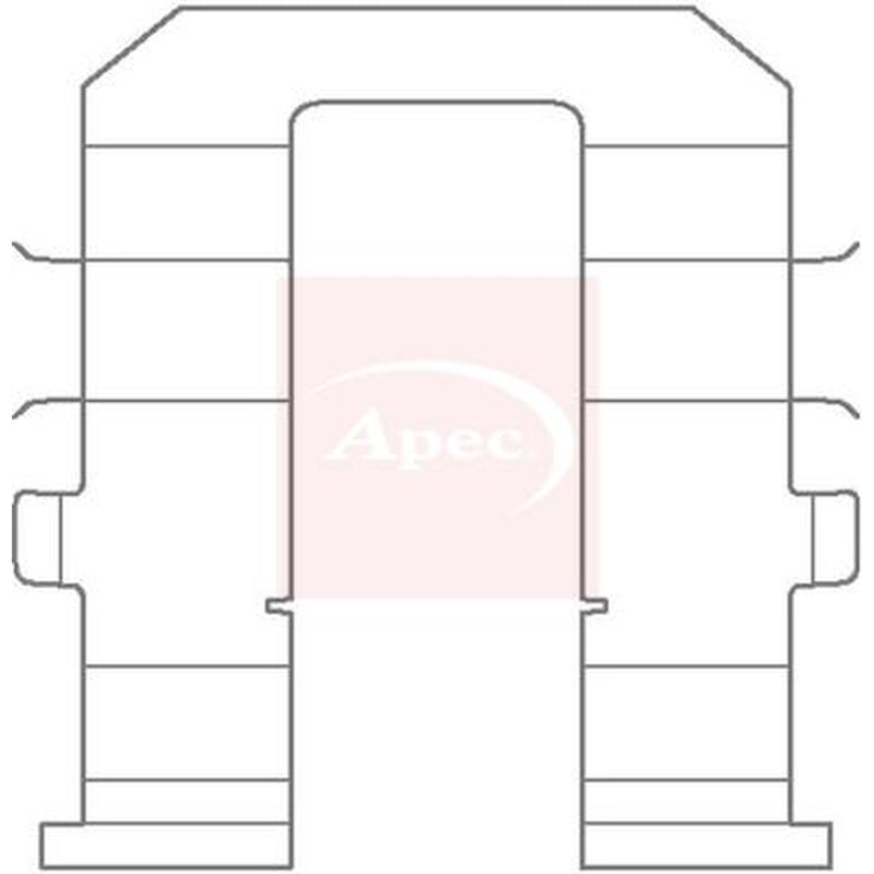 Apec Brake Pad Accessory Fitting Kit Rear KIT1143