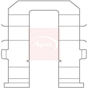 Apec Brake Pad Accessory Fitting Kit Rear KIT1143