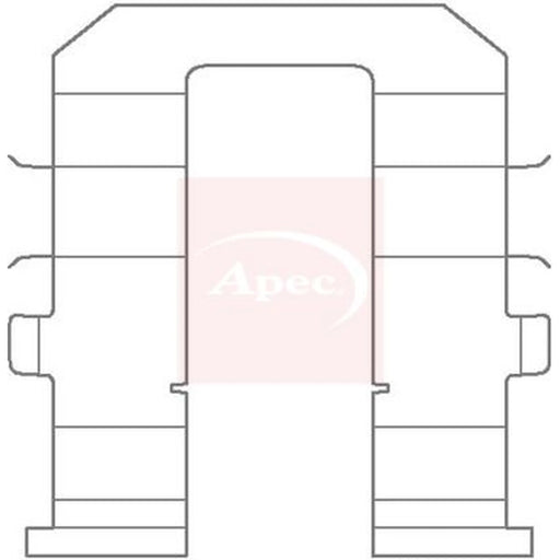 Apec Brake Pad Accessory Fitting Kit Rear KIT1143