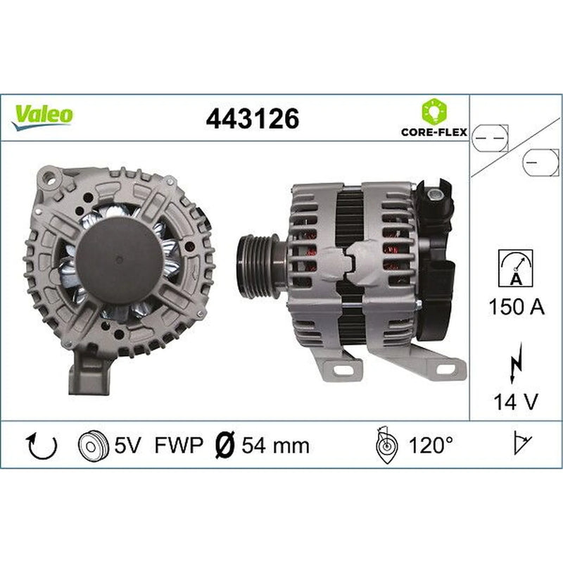 Valeo Car Alternator 12V 443126