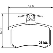 DON Rear Brake Pad Set PCP1117