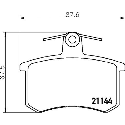 DON Rear Brake Pad Set PCP1117