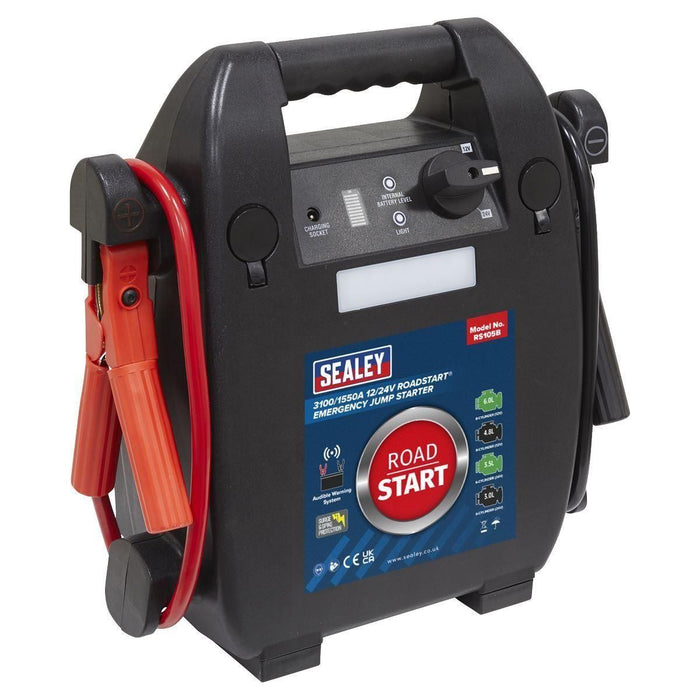 Sealey RoadStartï Emergency Jump Starter 12/24V 6L 8-Cylinder RS105B Sealey  - Town Parts