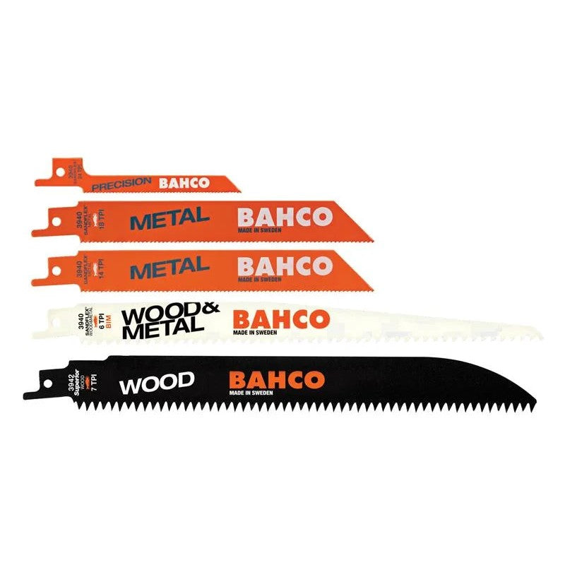 Bahco Sabre Saw Blade Set, 5 Piece - 3940-MIX-SET-5P