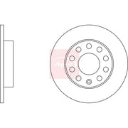 Apec 2 x Solid Rear Brake Discs DSK2098