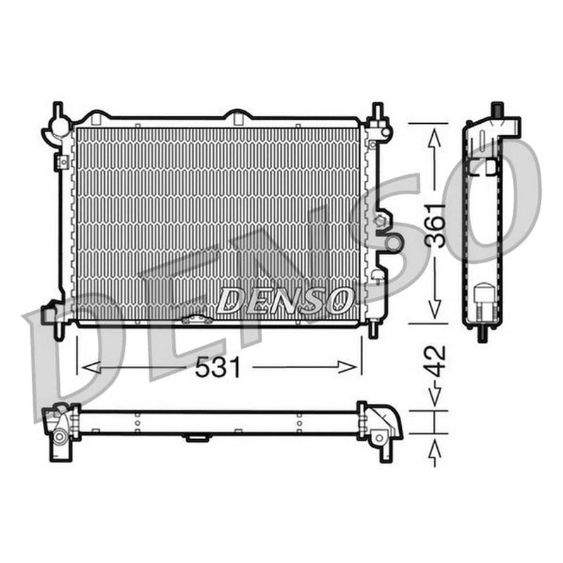 Denso Engine Radiator DRM20014