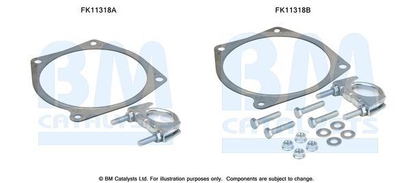 BM Catalysts FK11318A Soot/Particulate Filter Mounting Kit Fits Renault Kangoo BM - Town Parts