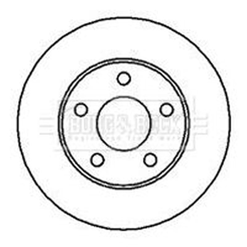 Borg & Beck 2 x Vented Front Brake Discs BBD4178
