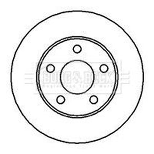 Borg & Beck 2 x Vented Front Brake Discs BBD4178