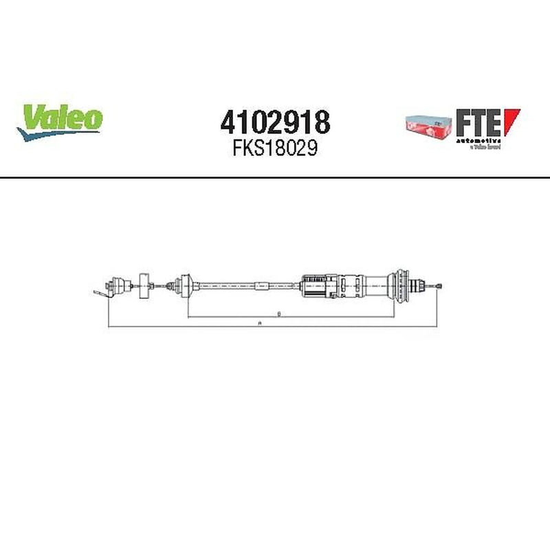 Valeo Clutch Control Cable Pull 4102918