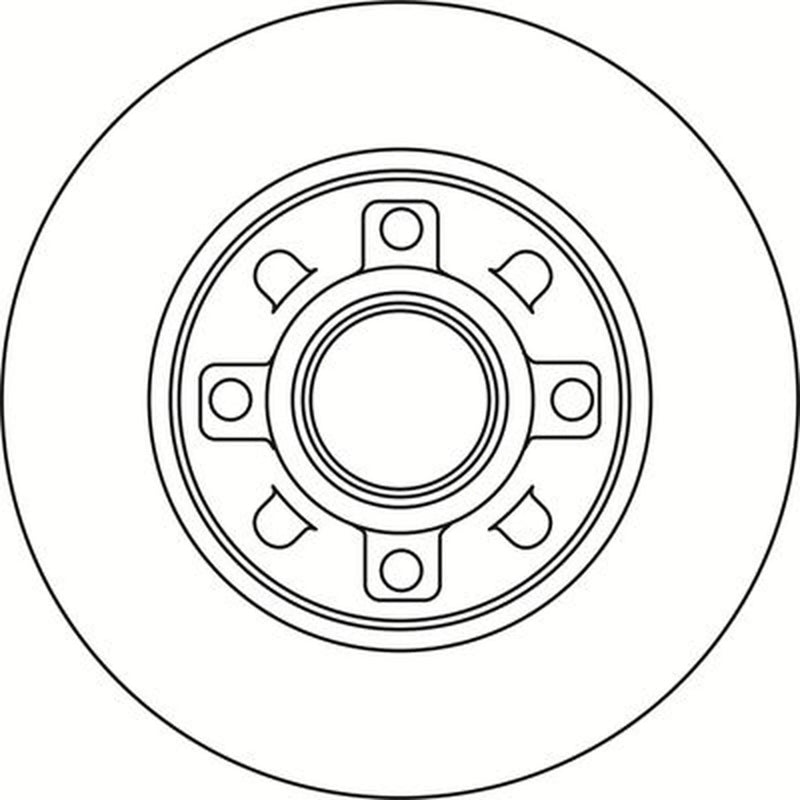 Abtex 2 x Solid Rear Brake Discs BD1456HS