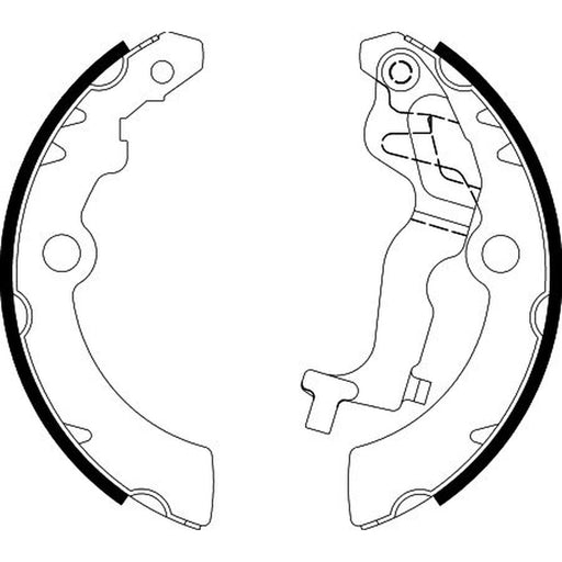 Textar 4 x Brake Shoe Set Axle Kit 91075201