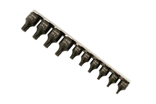 Laser Tools Low Profile Star Socket Bit Set 1/4"D, 3/8"D 10pc - PL