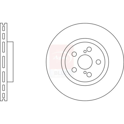 Apec 2 x Vented Front Brake Discs SDK6083