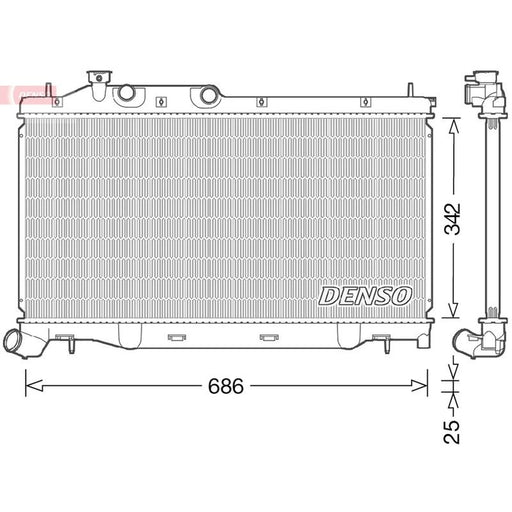 Denso Engine Radiator DRM36023