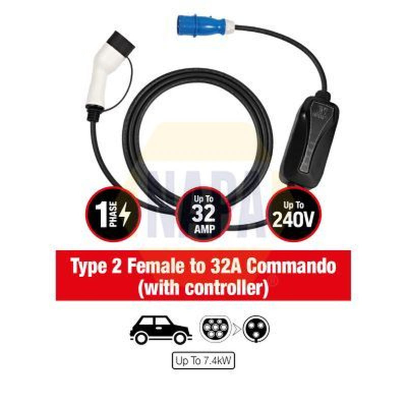 NAPA Electric Vehicle Charging Cable Charging coupler type 2 NEC108