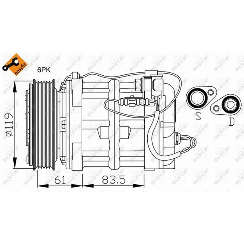 NRF Air Conditioning Compressor 32108