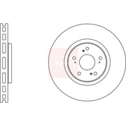 Apec 2 x Vented Front Brake Discs DSK2650