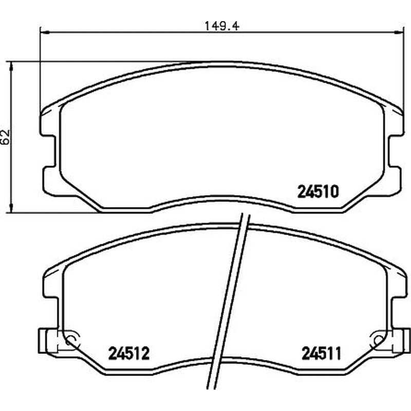 Mintex Front Brake Pad Set MDB2872