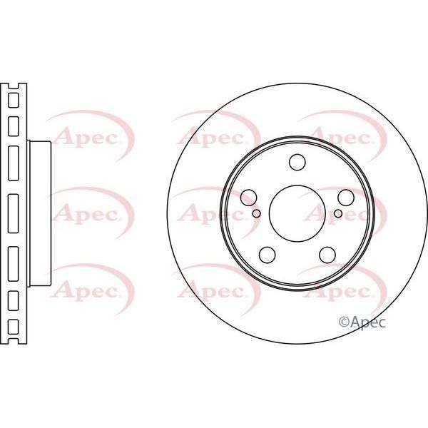 APEC Brake Disc (Front) (Single) DSK4101 fits Subaru Apec  - Town Parts