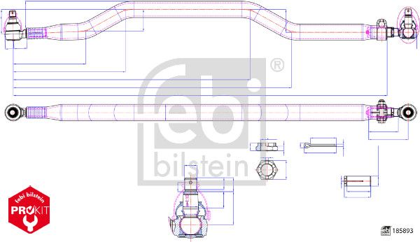 Febi Inner Rack End Right Joint 2nd rear
