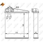 NRF Heater Matrix Core Heat Exchanger 54271