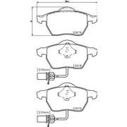 DON Front Brake Pad Set PCP1017