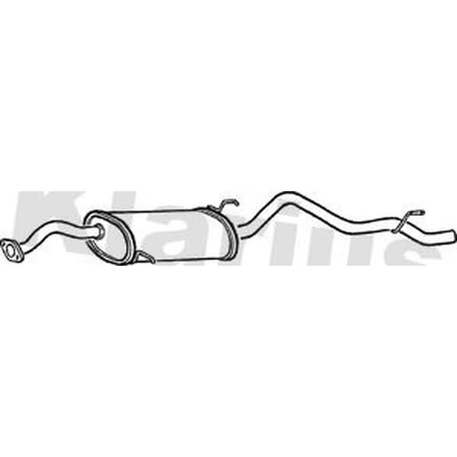 Klarius Box With Tail Pipe Rear DU55H