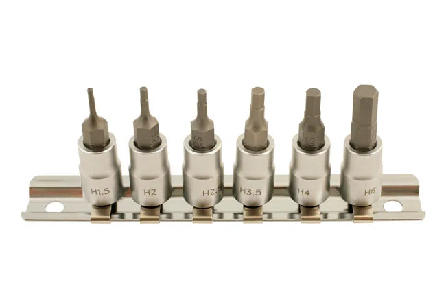Laser Tools Hex Socket Bit Set d 6pc 1-3/4