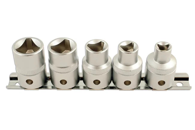 Laser Tools Triangular Socket Set 1/2"D 5pc - PL