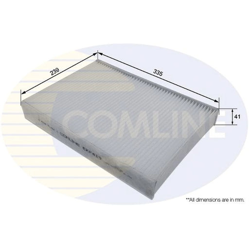 Comline Cabin Air Filter (Pollen Filter) EKF419