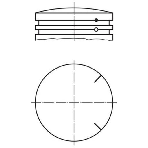 Mahle Piston Cylinder Bore = 44mm 175 PI 00101 000