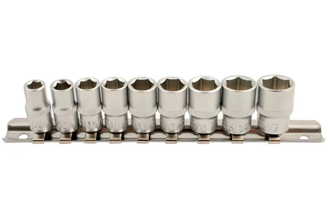 Laser Tools AF Socket Set 1/4"D 9pc - PL