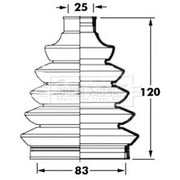 Borg & Beck Drive Shaft Bellow Kit Front Left Thermoplast BCB6048