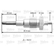 Valeo Diesel Engine Glow Plug 345167