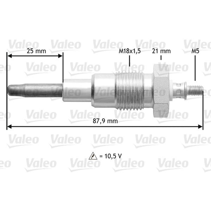 Valeo Diesel Engine Glow Plug 345167