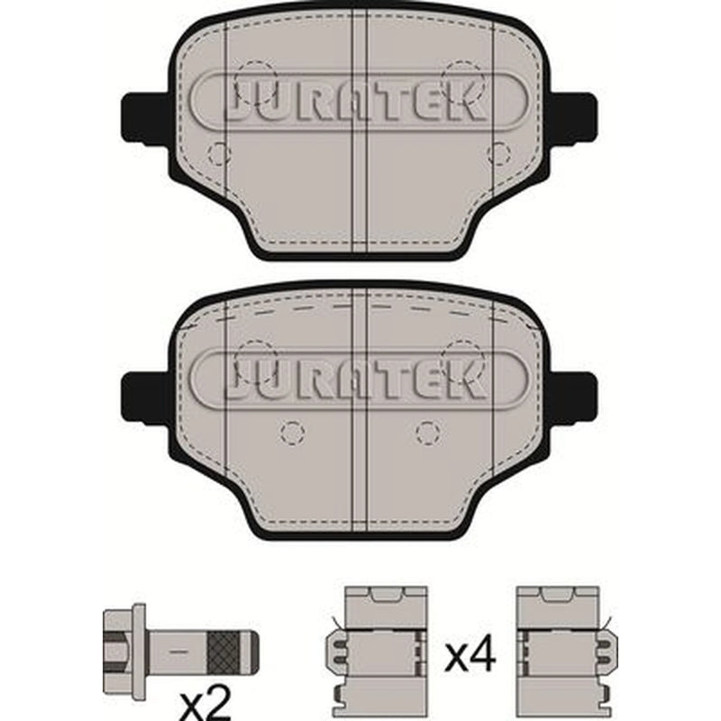Juratek Rear Brake Pad Set JCP8554