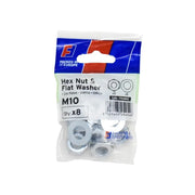 ForgeFix Nut & Washer M10 ForgePack 8 - FPKNW10