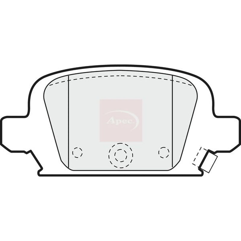 Apec Rear Brake Pad Set PAD1189
