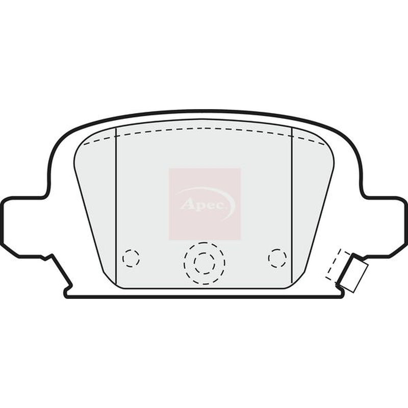 Apec Rear Brake Pad Set PAD1189