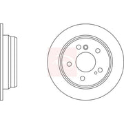 Apec 2 x Solid Rear Brake Discs DSK558
