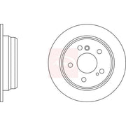 Apec 2 x Solid Rear Brake Discs DSK558