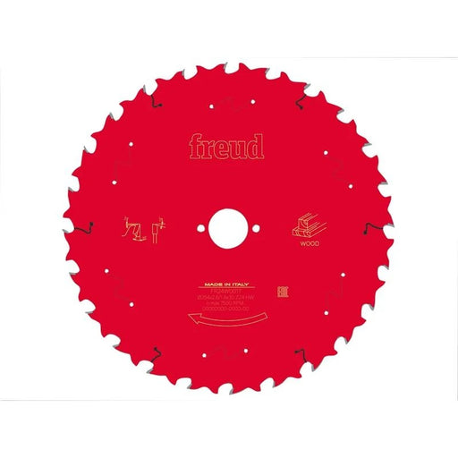 Freud Wood Table Saw Blade 254 x 30 x 2.6/1.8mm x 24T - F03FS09778