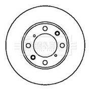 Borg & Beck 2 x Solid Rear Brake Discs BBD4093