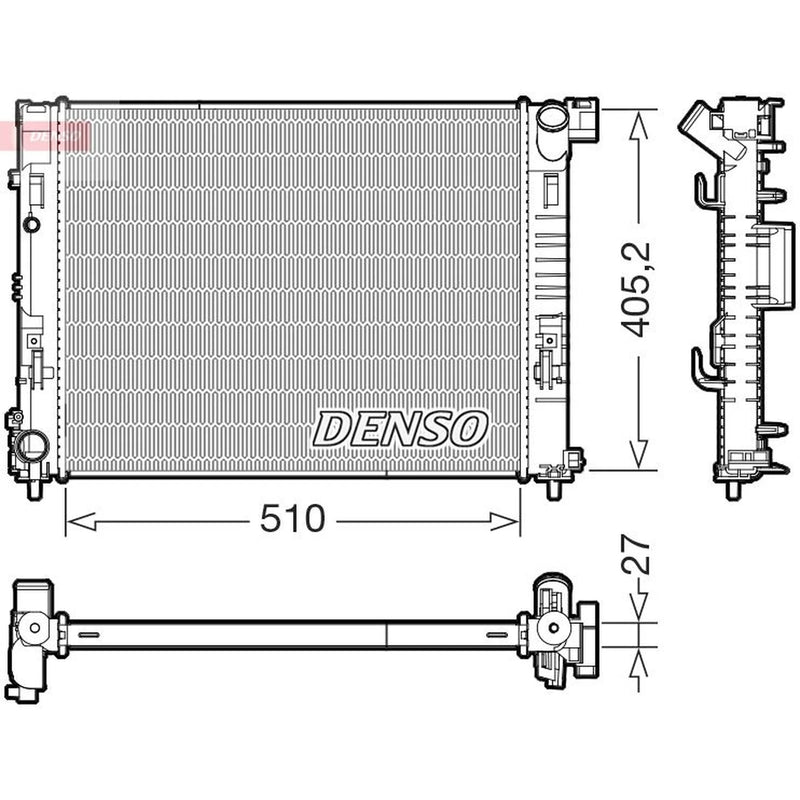 Denso Engine Radiator DRM23085